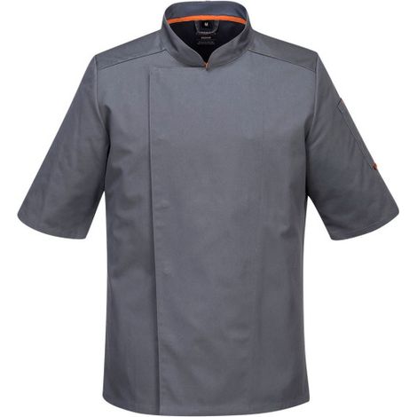 Chaqueta de cocina M/C paneles de malla MeshAir Pro anti- manchas C738 XXL Gris Pizarra