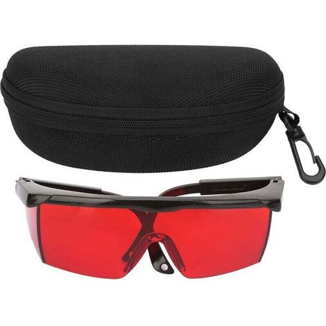 Enowelir Lunettes d'Amélioration Laser Rouge - Lunettes de Sécurité pour Niveau Laser, Laser Rotatif et Laser Multiligne Rouge - Améliorer la Visibilité du Faisceau Rouge