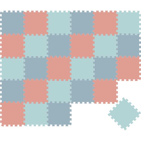 27 Pezzi Tappeto Gioco Bambini - 30x30 Piastrelle EVA - Pavimento Morbido Puzzle (1/5)