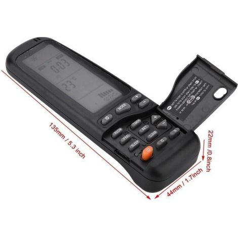 Télécommande de remplacement 25 en 1 pour climatiseur Electra/ Airwell/ Emailair/ Elco RC-3 (1/5)