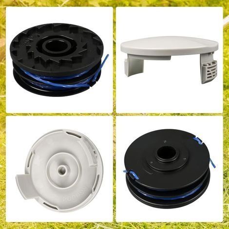 Ersatzspule für Trimmerfaden RAC123 φ1,6 mm RAC122 für Ryo-bi RLT4027, 5132002671, RLT4125, RLT5027, (4 Spulen und 1 Abdeckung) (1/4)