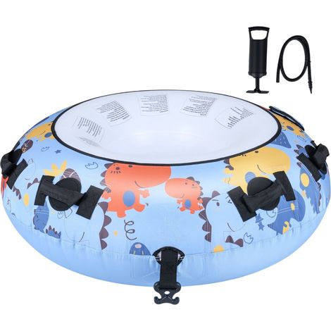 Aufblasbarer Schneeschlitten 132 cm mit Oxford-Bezug und Handpumpe (1/5)