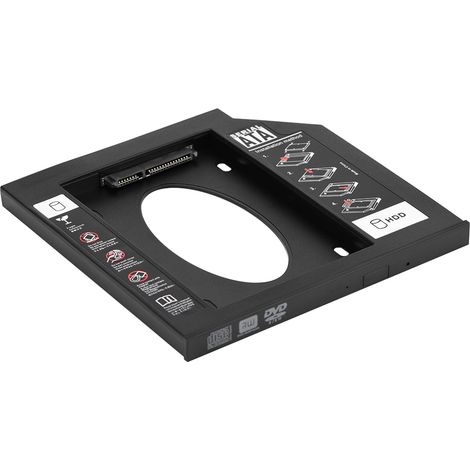 Boîtier pour disque dur/SSD SATA 2,5 pouces, adaptateur pour lecteur optique/DVD pour ordinateur portable, 9,5 mm