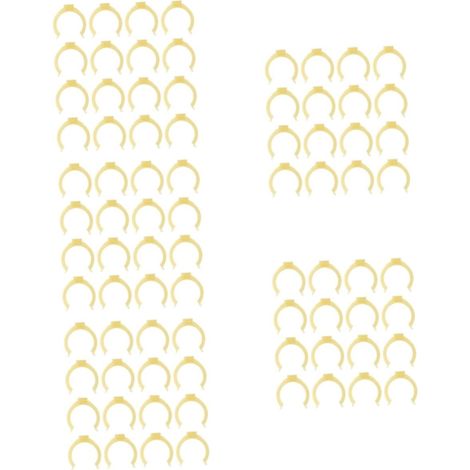 100 clips de fixation en plastique pour pieds meubles cuisine (1/5)