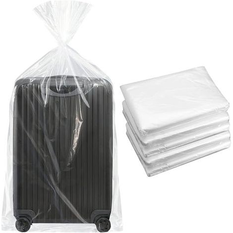 Sacs De Rangement Extra Larges En Plastique Transparent (152 X 100 Cm) Pour Bagages, Valises, Meubles, Couettes, Vélos D'enfants Anti-Poussière Et Réutilisables. (1/5)