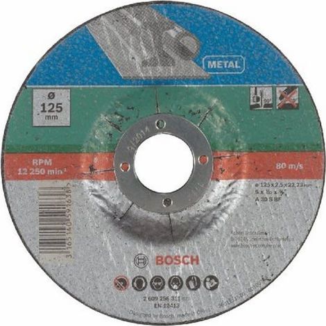 Disco da taglio in metallo 125x2,5 per smerigliatrice bosch