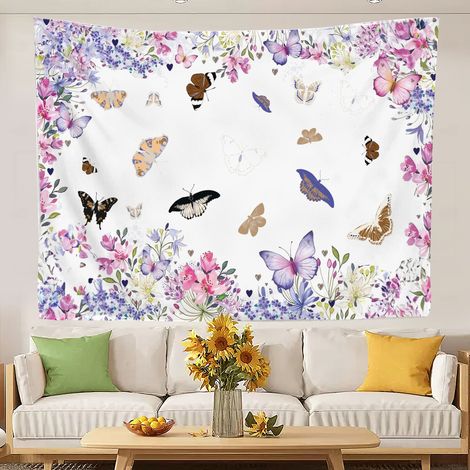 Tapisserie tendance pour chambre à coucher, tenture murale esthétique pour la décoration de la pièce 100x75cm (1/5)