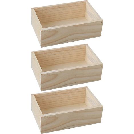 Pot de fleurs carré rétro en bois pour petites plantes succulentes, boîte en bois, accessoires de décoration pour le jardinage à la maison (1/5)