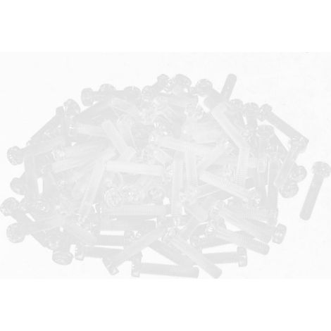 M4 x 20mm Durchsichtige polymere Kohlenstoff-Kreuzschlitz-Maschinenschrauben 100 Stück (6593d310c... (1/2)