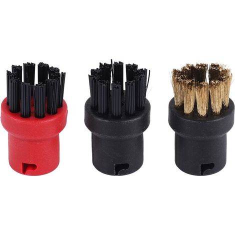 3-teiliges Set Nylon-Düsen-Messingbürsten mit einer Borste für SC1 SC2 SC3 SC4 SC5 SC7 EasyFix Reinigungstücher (1/4)