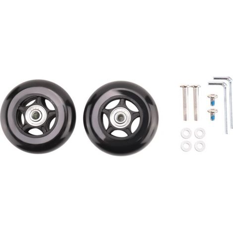 Roues de Rechange pour Valise 80mm Diamètre Universel Roulement à Billes (1/4)
