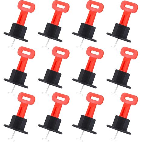 50Pcs Planchers Murs Réutilisables Positionnement Kits De Régulateur De Nivellement Position du Levier Bâtiment Levage De Carreaux Et Outils Systèmes De Plancher De Type T H231 (1/5)