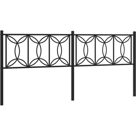 Tête de lit,Panneau décoratif métal noir 200 cm CFW7862945 (1/5)