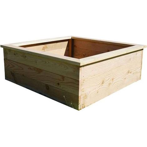 Carré potager sur pied en kit Douglas – 3 dimensions 60x60, 120x60, 120x120 cm – Hauteur 45 cm – Visserie inox fournie