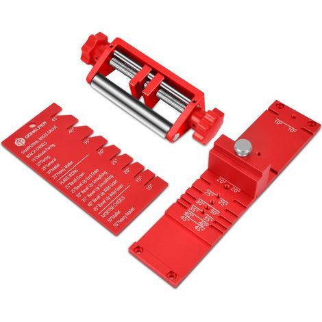 Chisel sharpening jig, precise positioning, aluminum alloy, woodworking sharpening guide with angle attachment and counter (1/5)