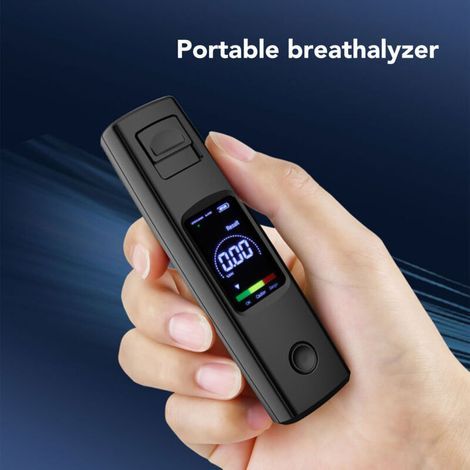 Testeur d'alcool portable avec écran LED 200 mAh, 3 couleurs indiquant la précision, détecteur d'alcoolémie pour la conduite,DUBUNS (1/3)