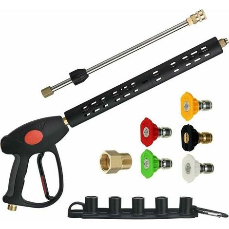 Replacement High Pressure Washer Gun with Extension Rod 40 Inch, High Intensity Pressure Washer (1/5)