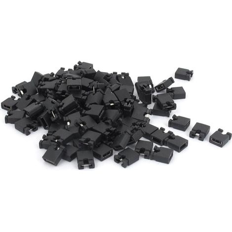 120 pezzi 2,54 mm standard PCB shunt connettore corto cappuccio mini jumper (1/4)