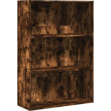 Estantería madera de ingeniería roble ahumado 80x30x114 cm vidaXL