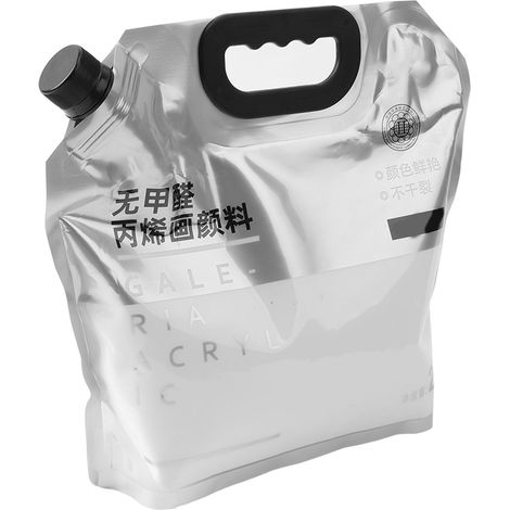 Peinture acrylique blanche 2L (environ 2,4kg), imperméable, anti-UV, grand format, multipurpose et portable (1/5)