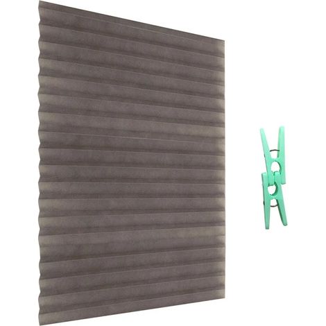 Rideau Plissé Auto-Adhésif - Filtrant Lumière - Pour Fenêtre Cuisine Salle De Bain Balcon - 90 cm x 150 cm - 1 Pièce (1/5)