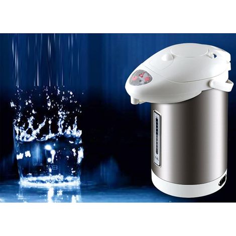 Distributeur d'eau chaude de 3 l - 750 W - En acier inoxydable - Pour école, maison, bureau, hôtel - Anti-sec - Fonction de maintien au chaud (1/5)