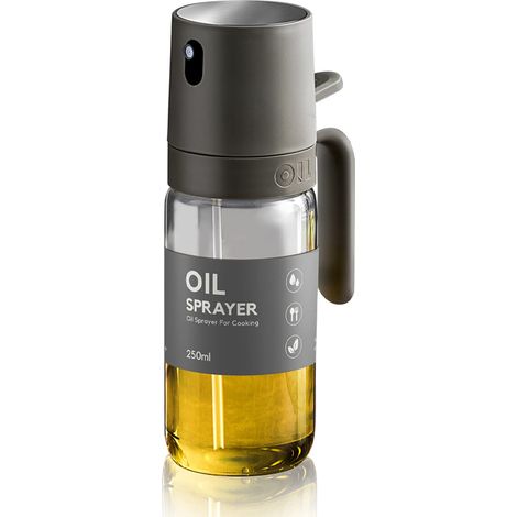 Vaporisateur d'huile de cuisson, bouteille en verre de 250 ml avec vaporisateur, étanche, ustensiles de cuisine, accessoires pour salade, barbecue, friture, cuisson au four et rôtissage.