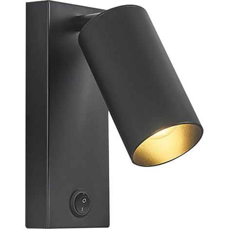 Lampe de lecture avec interrupteur et réglage réglable - idéale pour les chambres et les bureaux - 1 pièce, bronze (1/5)
