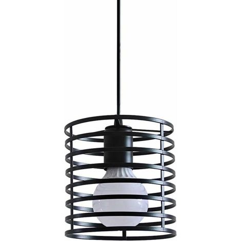 1 x E27 Vintage Ceiling Light Pendant Lamp E27 Retro Ceiling Light Metal Lampshade [Energy Efficiency Class A+] (1/5)