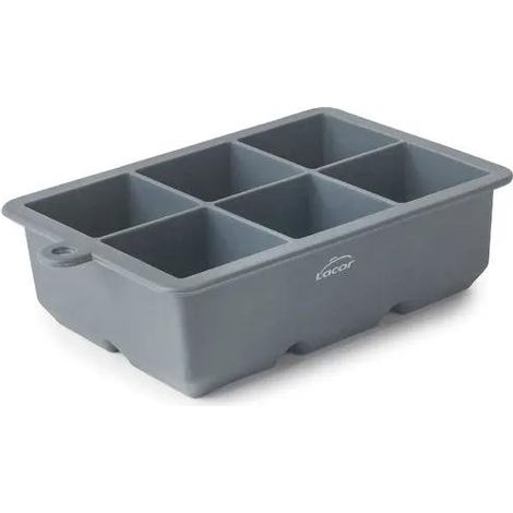 Bandeja de cubitos Lacor silicona 6 cubos xl flexible sin BPA