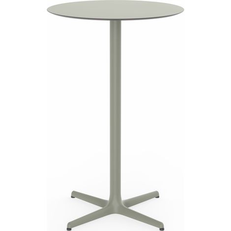 Mesa redonda alta interior, exterior Ø70 gris verdoso TOLEDO Resol