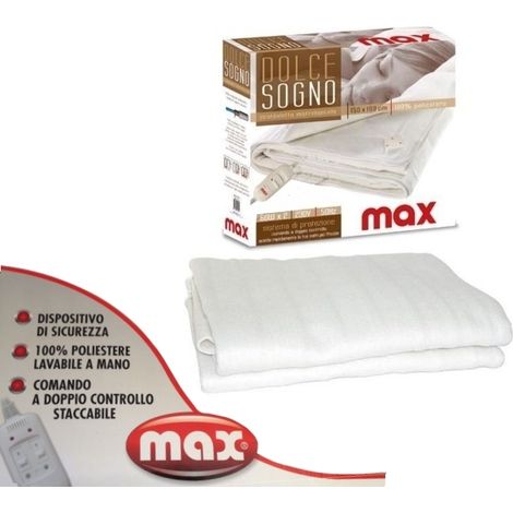 Scaldaletto/Scaldasonno/Coperta elettrica matrimoniale Max - Dolcesogno