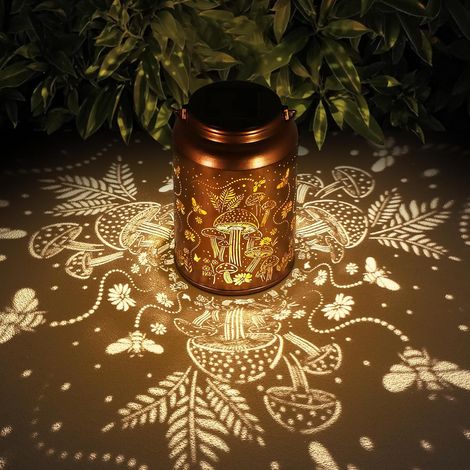 Lanterne solaire d'extérieur étanche, décoration de jardin colibri, cadeau pour femme, maman, grand-mère, guirlande lumineuse solaire suspendue en métal