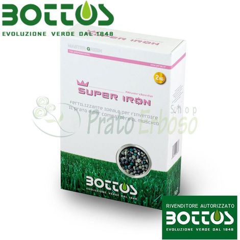 Super Iron 9-9-9 + 11 Fe - Fertilizzante per prato da 2 Kg