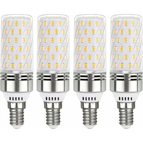 Ampoule LED E14 Blanc Froid, 12W équivalent 100W Ampoule Incandescente, 6000K Ampoules LED Culot Edison à vis E14, Angle du Faisceau 360°, Non-Dimmable, Lot de 4-RAPANDA (1/5)