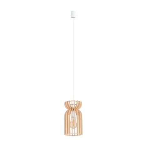 Suspension bohème blanche bois Nowodvorski KYMI Ø16