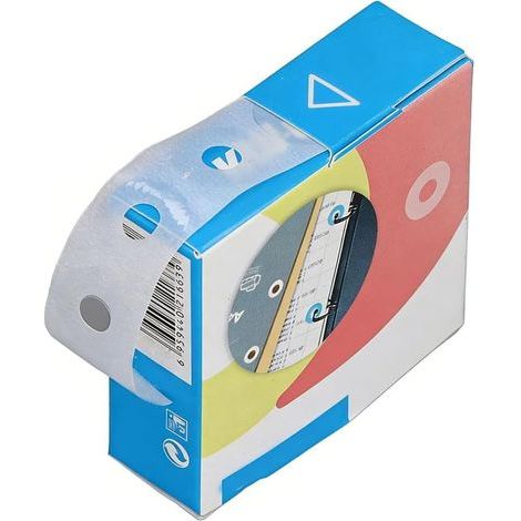 Schachtel mit 250 losen Verstärkungsaufklebern für Büro und Haushalt (transparent) (1/5)