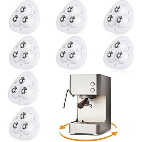 8 Self-Adhesive 360° Swivel Casters, Mini Universal Wheel, Small Kitchen Appliances, Storage Box (1/5)