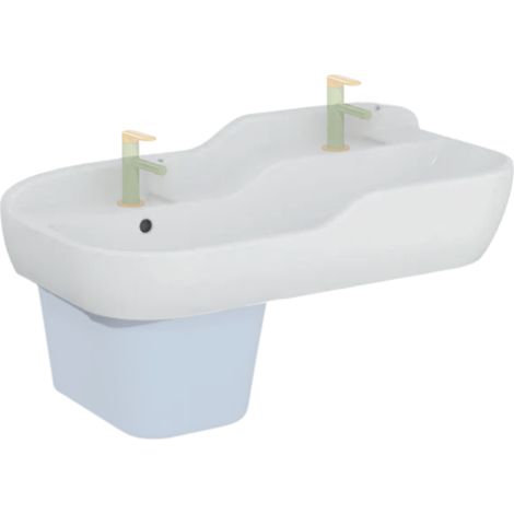 VITRA Sento Kids fregadero infantil 85 cm con rebosadero (1/3)