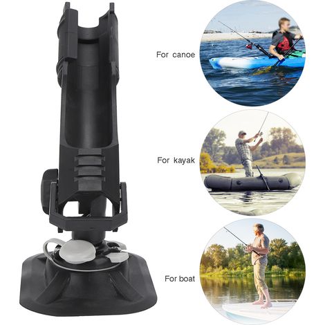 Support universel pour canne à pêche en plastique, adaptable kayak, canoë, bateau et yacht (1/5)