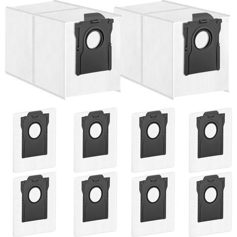 Confezione da 10 sacchetti per aspirapolvere compatibili con Dreame L10s Pro Ultra Heat/L10S Ultra Gen 2/X40/X50 Ultra Complete/X40/X50 Master, Mova E30 Ultra/Z50 Ultra/V50 Ultra, capacità 3 litri. (1/5)