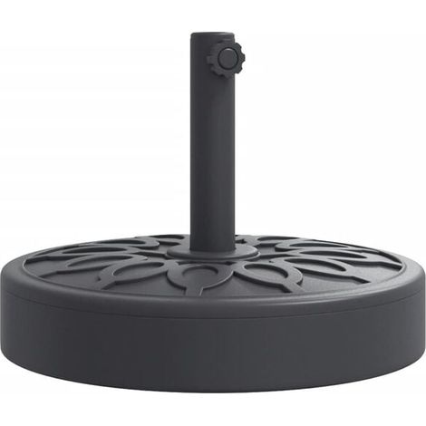 Base de parasol adaptée aux tiges de parasol d'un diamètre de 38/48 mm, 25 kg, ronde. (1/5)