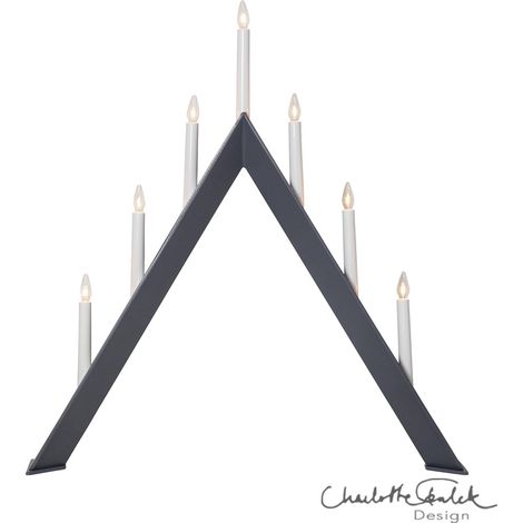 Star Trading Arc de lumière 'Arrow', grand, 7 flammes, bois, anthracite (1/3)