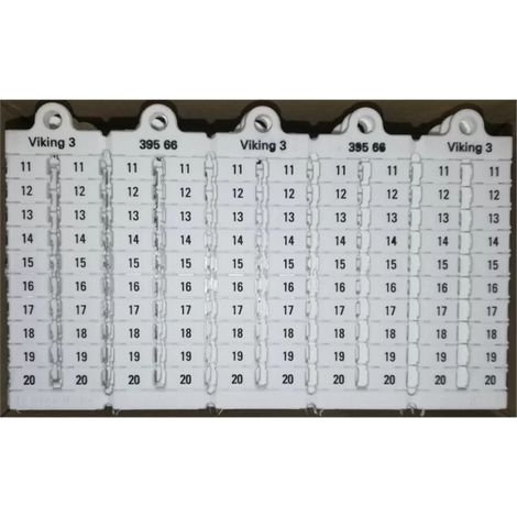 Legrand 039566 Plaque repères (x1000) bloc de jonction verticale pas 6 11-20