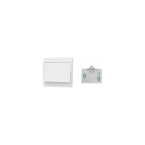 Interruptor inalámbrico autoalimentado, sin pilas, control remoto inalámbrico para luces y electrodomésticos, resistente al agua y seguro, se puede instalar directamente en el baño, etc. - Crezuo