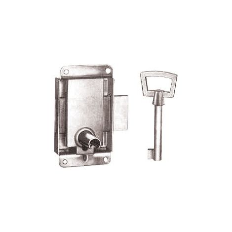 Vachette Schlösser mit Füßen 881 Nickel-Finish 30x70 mm