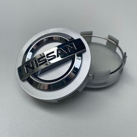Quatre enjoliveurs de roue d'origine de 60 mm, adaptés aux Nissan Nismo Tiida Teana GTR 350Z 370Z 240SX Juke Note Versa 26 pouces argent.
