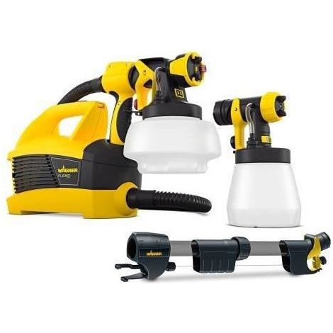 Wagner – Pistolet à peinture basse pression 1300ml – Pour murs et plafonds – Façade ISPRAY – Pulvérisation sans dilution – Moteur puissant (1/7)