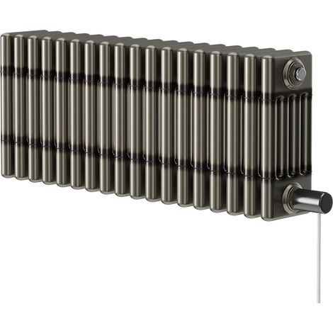 Colosseum Raw Metal 300mm x 812mm Horizontal Electric Quadruple Column Radiator (1/5)