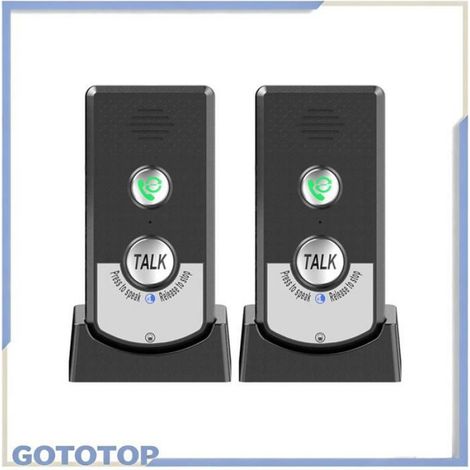 interphones sans fil pour la maison Interphone vocal sans fil, système d'interphone à longue portée, bricolage pour Noir (1/5)